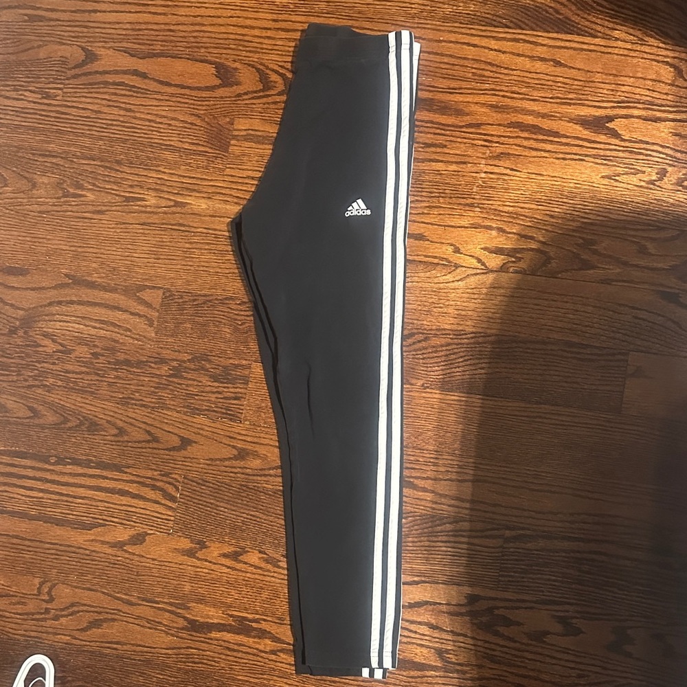 Adidas Kids Black Joggers with White Stripes. Kike new condition.